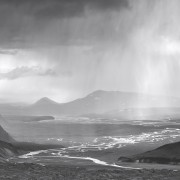 Islande Noir et Blanc